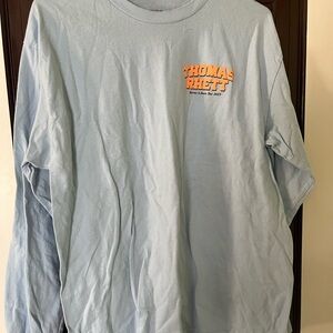 Thomas Rhett Light Blue Long Sleeve Concert Tee